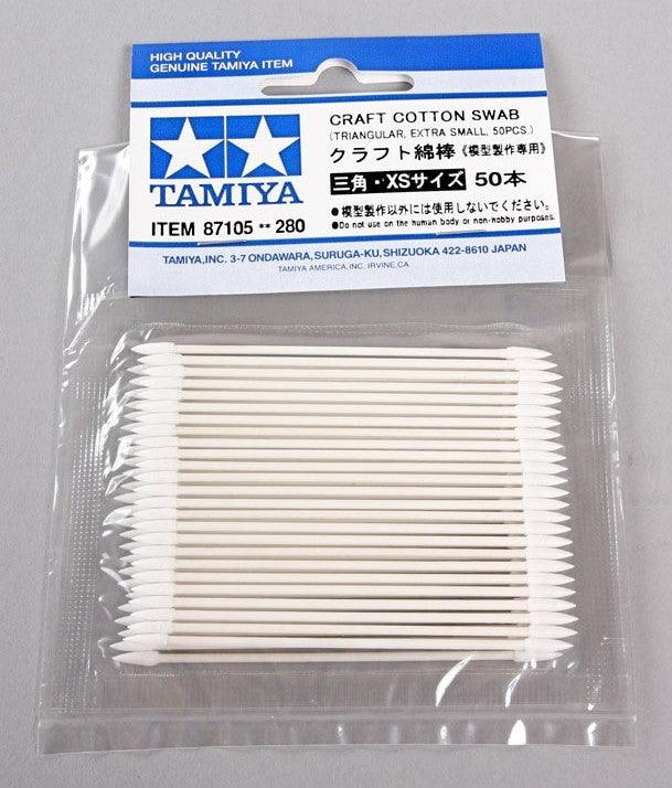 Tamiya 87105 Craft Cotton Swab Triangular Extra Small (50pcs) - A-Z Toy Hobby