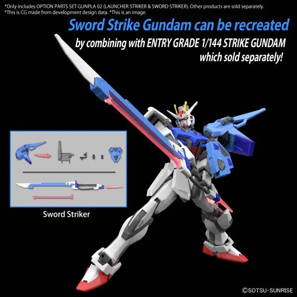 Bandai Option Parts Set Gunpla 02 - Launcher Striker & Sword Striker - A-Z Toy Hobby