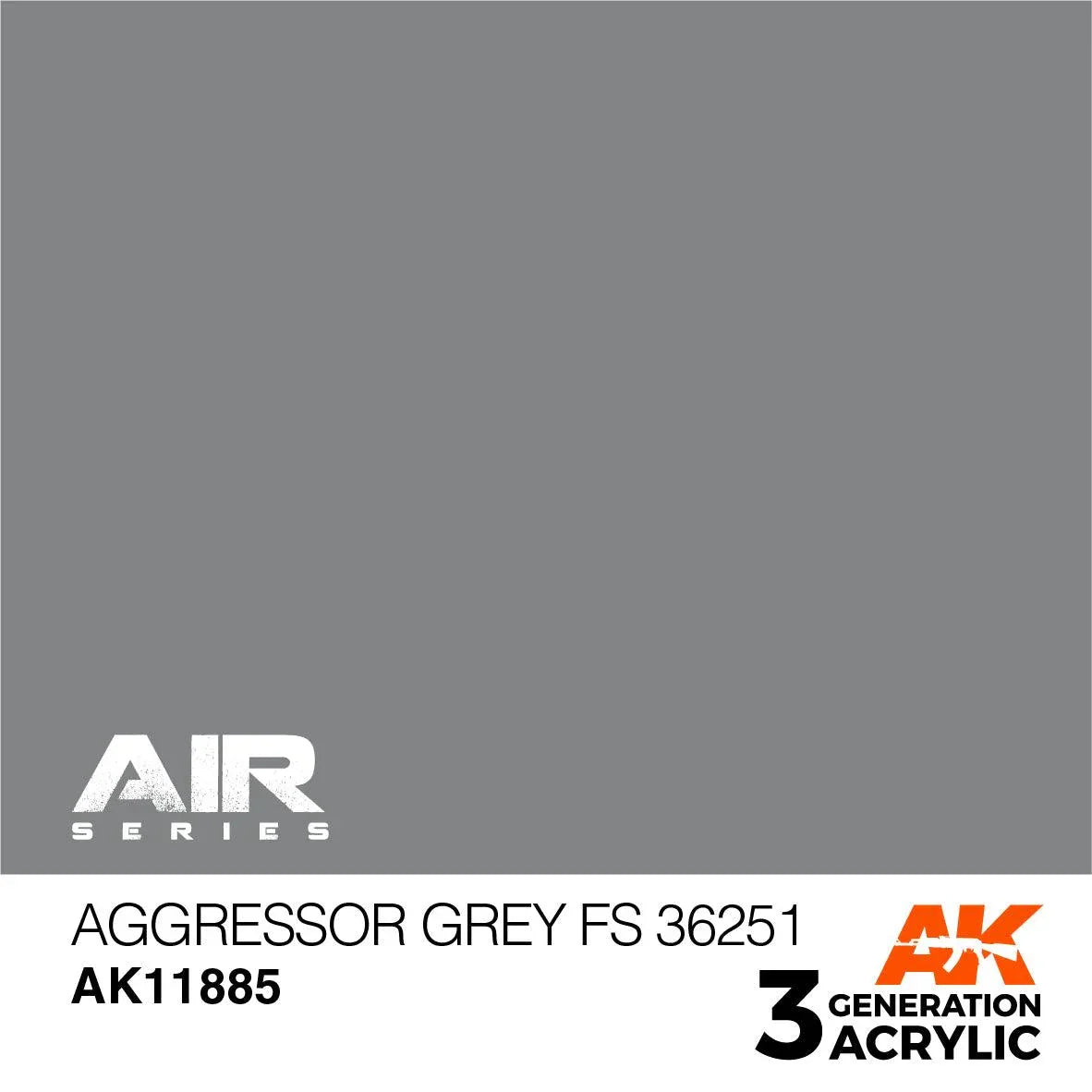 AK Interactive AK11885 3G Air Aggressor Gray FS 36251 Paint 17ml - A-Z Toy Hobby