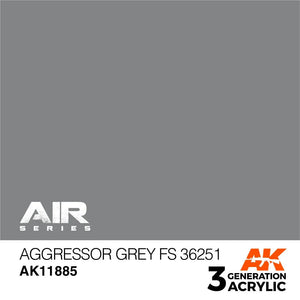 AK Interactive AK11885 3G Air Aggressor Gray FS 36251 Paint 17ml - A-Z Toy Hobby
