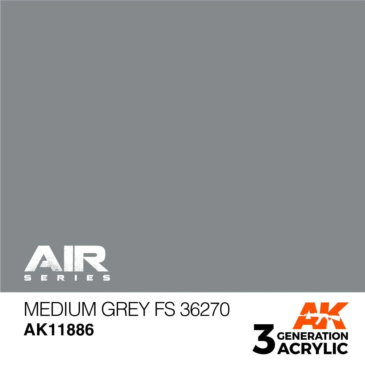 AK Interactive AK11886 3G Air Medium Gray FS 36270 Paint 17ml - A-Z Toy Hobby