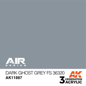 AK Interactive AK11887 3G Air Dark Ghost Gray FS 36320 Paint 17ml - A-Z Toy Hobby