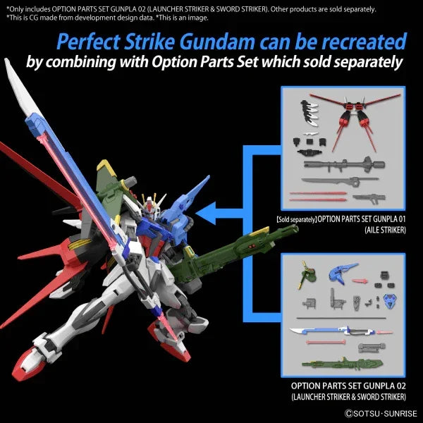 Bandai Option Parts Set Gunpla 02 - Launcher Striker & Sword Striker - A-Z Toy Hobby