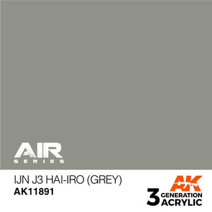 AK Interactive AK11891 3G Air IJN J3 Hai-iro (Gray) Paint 17ml - A-Z Toy Hobby