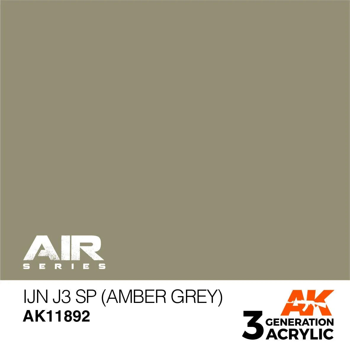 AK Interactive AK11892 3G Air IJN J3 SP (Amber Gray) Paint 17ml - A-Z Toy Hobby
