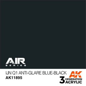 AK Interactive AK11895 3G Air IJN Q1 Anti-Glare Blue-Black Paint 17ml - A-Z Toy Hobby
