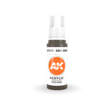 AK Interactive AK11109 3G Dark Brown Acrylic Paint 17ml - A-Z Toy Hobby