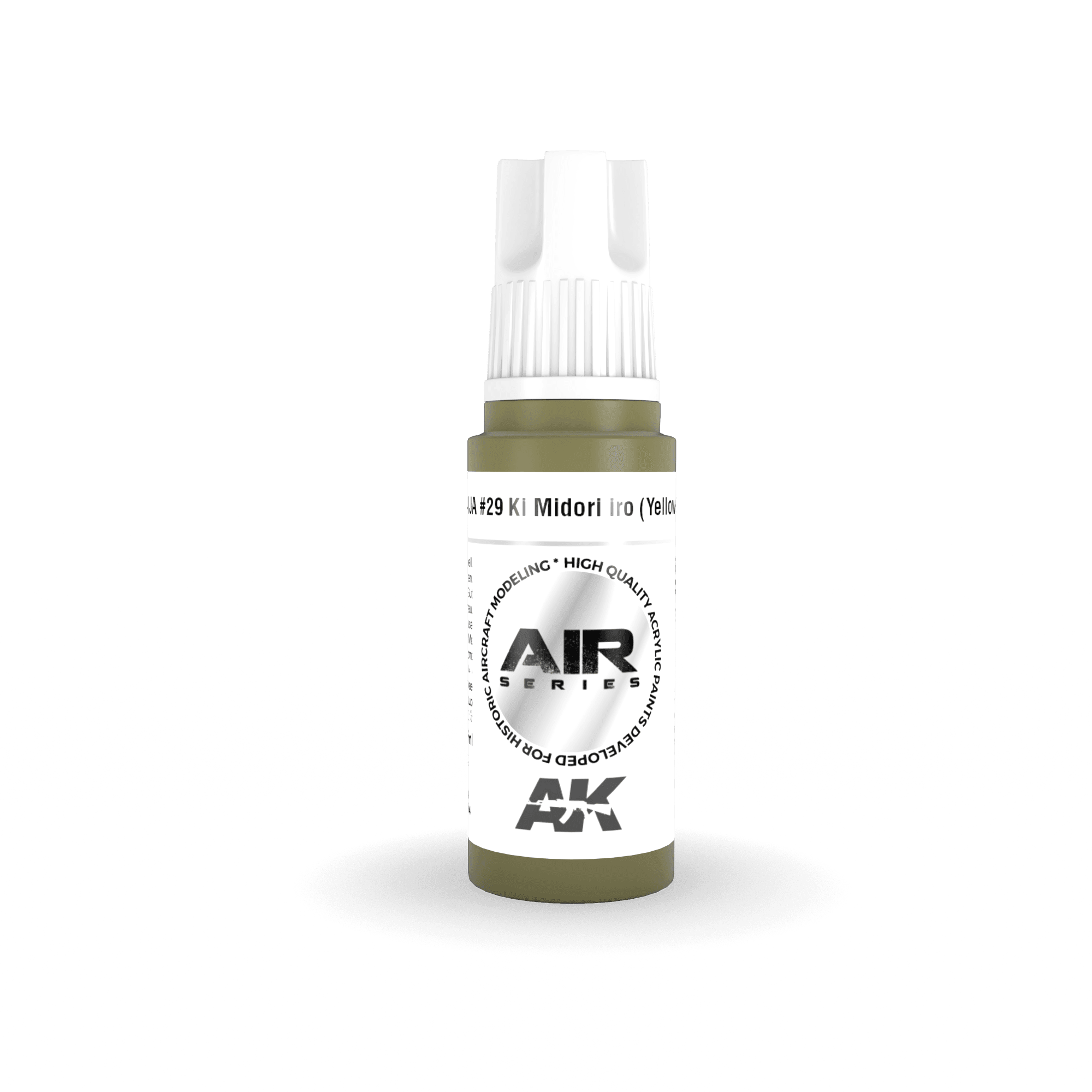 AK Interactive AK11904 3G Air IJA #29 Ki Midori Iro (Yellow-Green) Paint 17ml - A-Z Toy Hobby