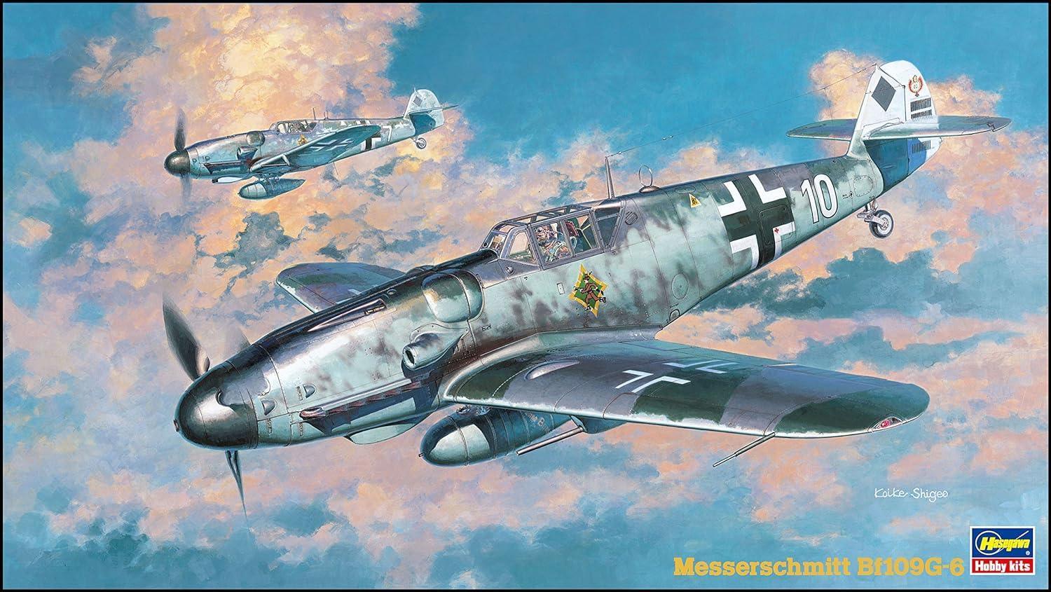 Hasegawa 09147 Messerschmitt Bf109G-6 1/48 Model Kit - A-Z Toy Hobby
