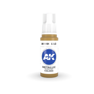 AK Interactive AK11191 3G Gold Acrylic Paint 17ml - A-Z Toy Hobby