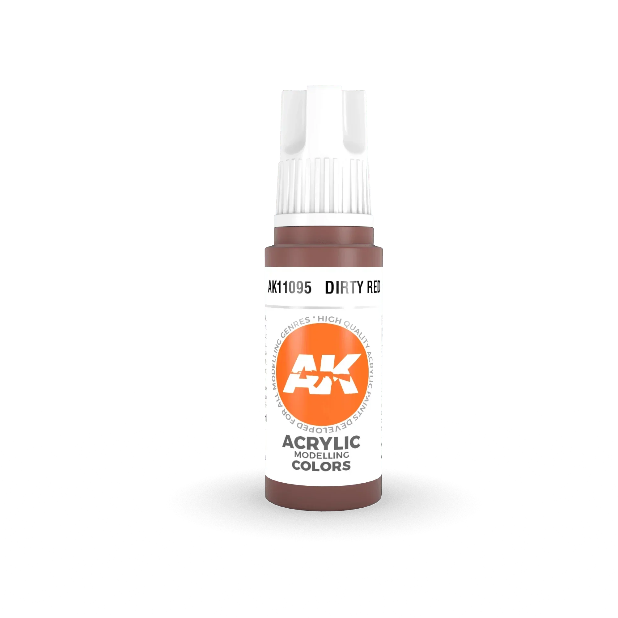 AK Interactive AK11095 3G Dirty Red Acrylic Paint 17ml - A-Z Toy Hobby