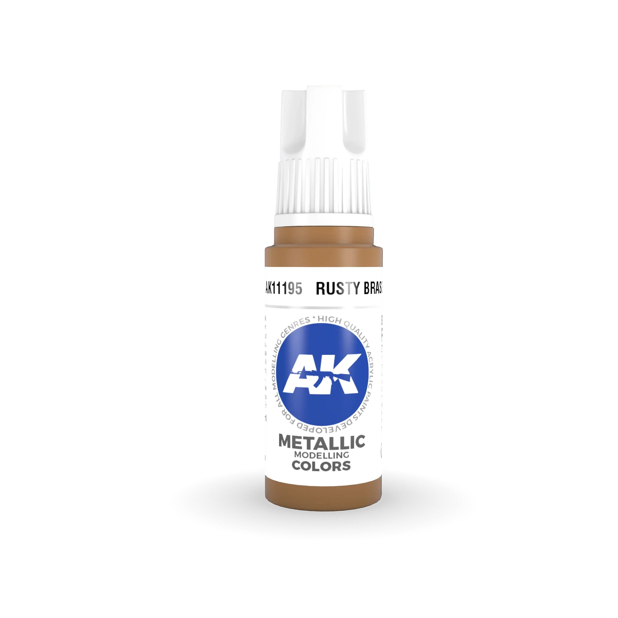 AK Interactive AK11195 3G Rusty Brass Acrylic Paint 17ml - A-Z Toy Hobby