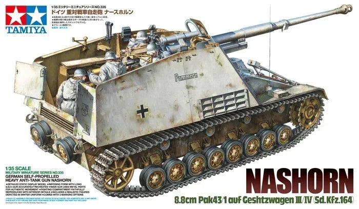 Tamiya 35335 German Nashorn Heavy Tank Destroyer 1/35 Model Kit - A-Z Toy Hobby