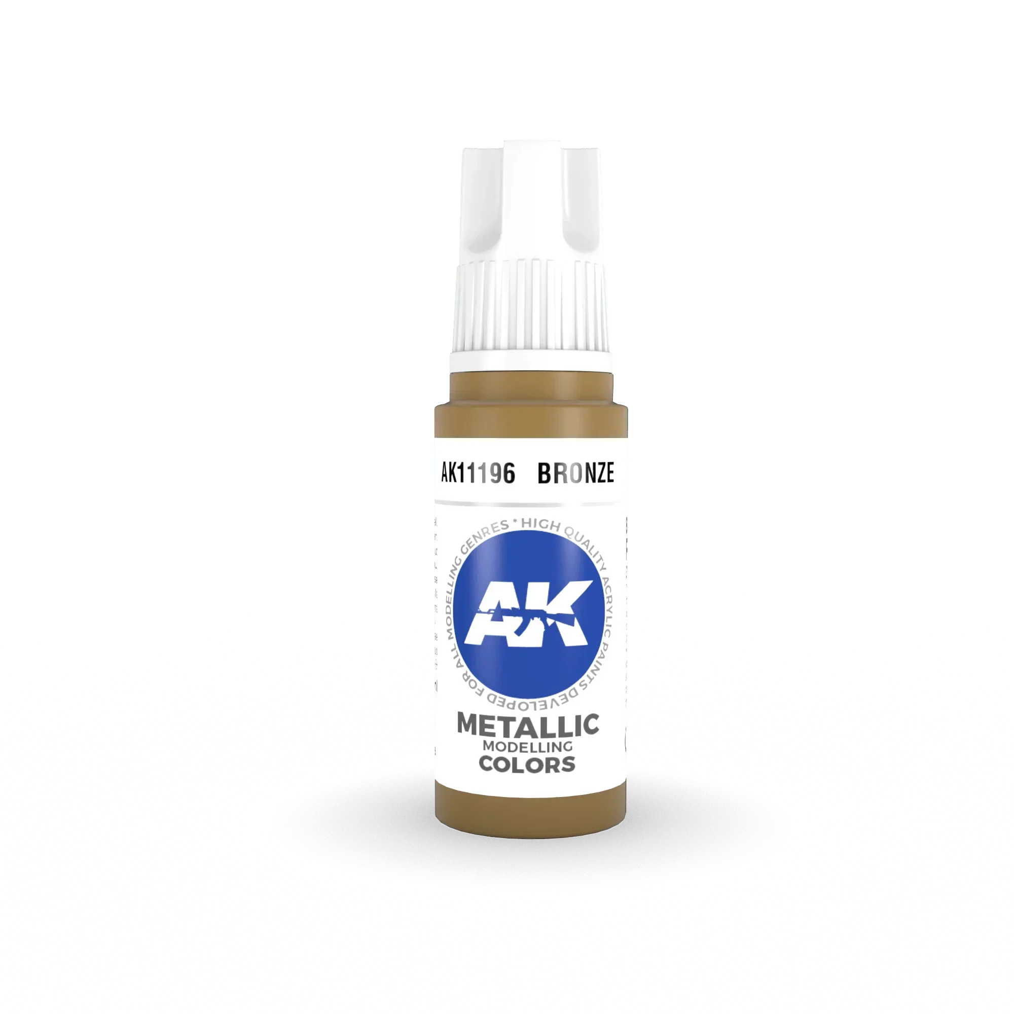 AK Interactive AK11196 3G Bronze Acrylic Paint 17ml - A-Z Toy Hobby