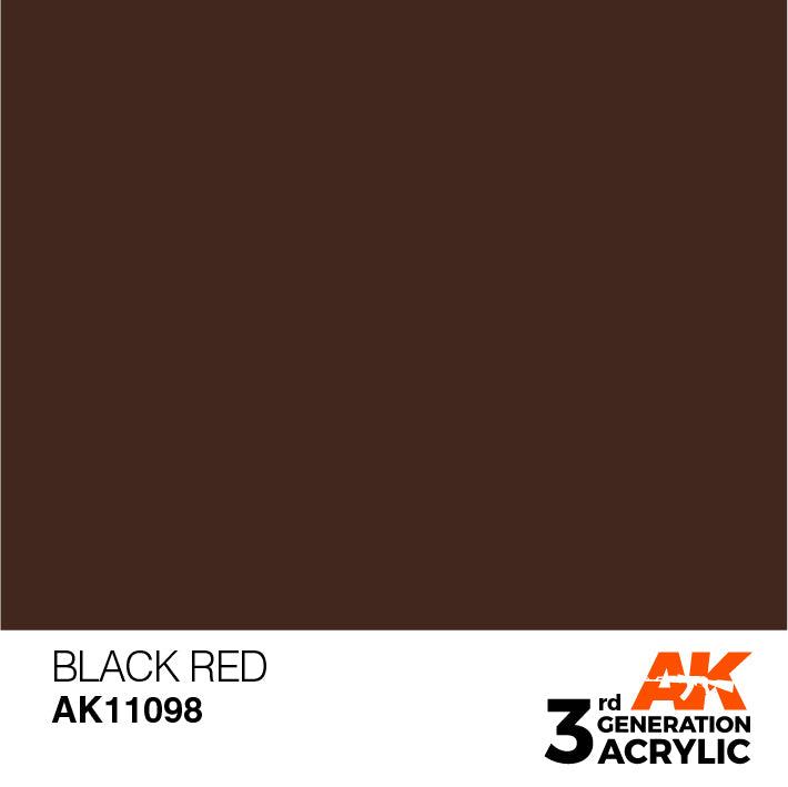 AK Interactive AK11098 3G Black Red Acrylic Paint 17ml - A-Z Toy Hobby