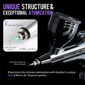 Gaahleri GHAC-98D Ace 0.35mm & 0.5mm Airbrush - A-Z Toy Hobby