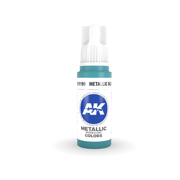 AK Interactive AK11199 3G Metallic Blue Acrylic Paint 17ml - A-Z Toy Hobby