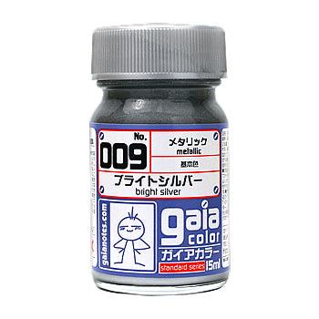 Gaia Notes Metallic Color 009 Bright Silver Lacquer Paint 15ml - A-Z Toy Hobby