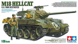 Tamiya 35376 US Tank Destroyer M18 Hellcat 1/35 Model Kit - A-Z Toy Hobby