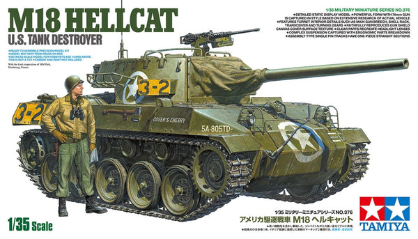 Tamiya 35376 US Tank Destroyer M18 Hellcat 1/35 Model Kit