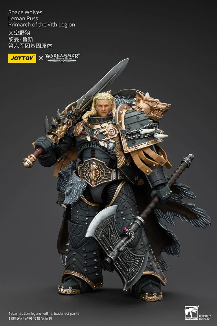 Joy Toy Warhammer Space Wolves Leman Russ Primarch of the VIth Legion 1/18 Action Figure - A-Z Toy Hobby