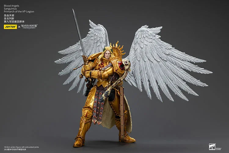 Joy Toy Warhammer Blood Angels Sanguinius Primarch of the IXth Legion 1/18 Action Figure - A-Z Toy Hobby