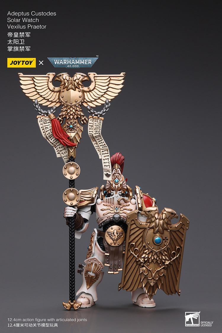Joy Toy Warhammer 40K Adeptus Custodes Solar Watch Vexilus Praetor 1/18 Action Figure - A-Z Toy Hobby
