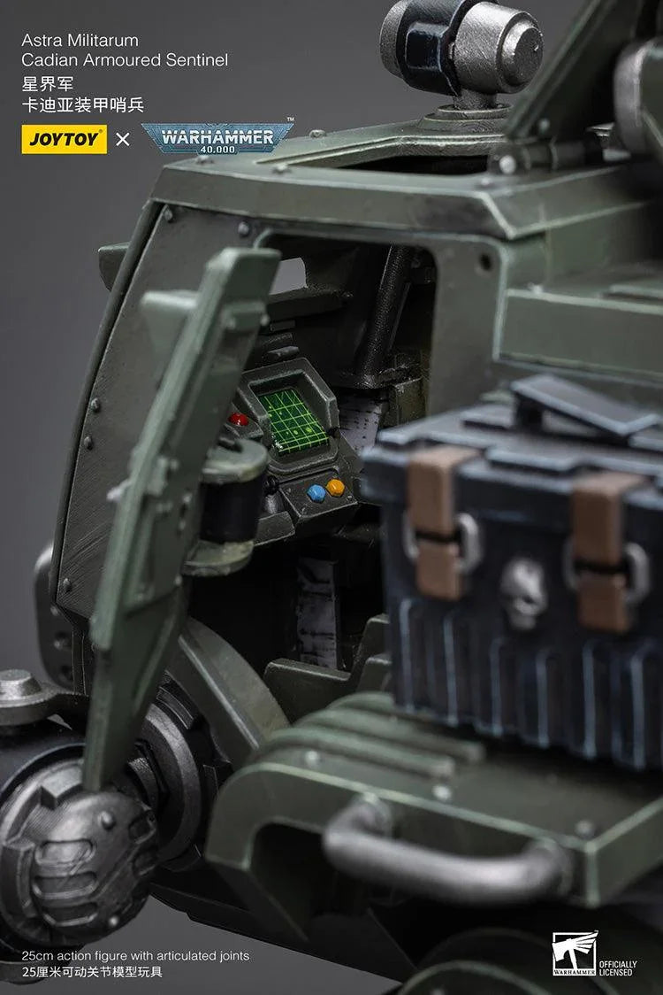 Joy Toy Warhammer 40K Astra Militarum Cadian Armoured Sentinel 1/18 Action Figure - A-Z Toy Hobby