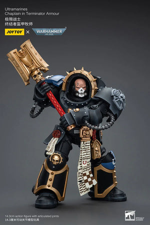 Joy Toy Warhammer Ultramarines Chaplain in Terminator Armour 1/18 Action Figure - A-Z Toy Hobby