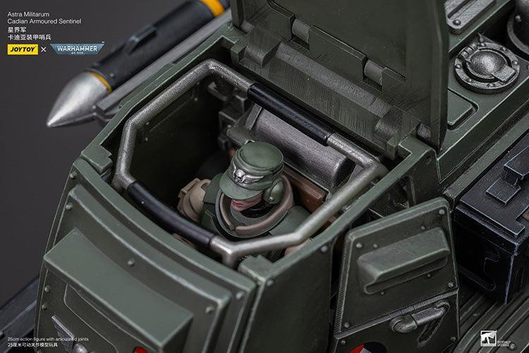 Joy Toy Warhammer 40K Astra Militarum Cadian Armoured Sentinel 1/18 Action Figure - A-Z Toy Hobby