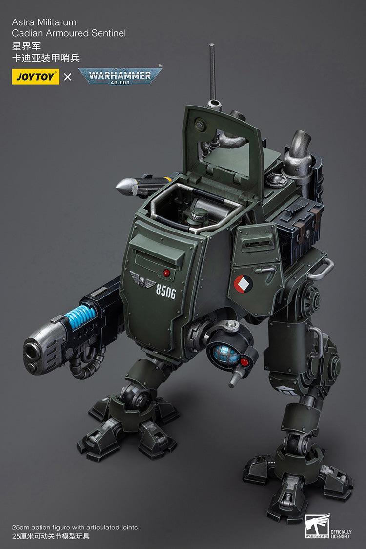Joy Toy Warhammer 40K Astra Militarum Cadian Armoured Sentinel 1/18 Action Figure - A-Z Toy Hobby