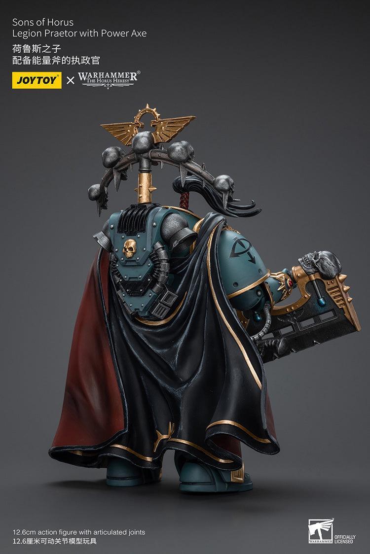 Joy Toy Warhammer 40K Sons of Horus Legion Praetor with Power Axe 1/18 Action Figure - A-Z Toy Hobby