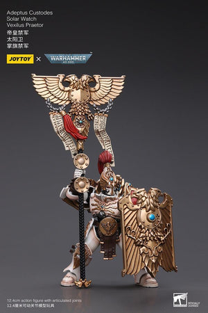 Joy Toy Warhammer 40K Adeptus Custodes Solar Watch Vexilus Praetor 1/18 Action Figure - A-Z Toy Hobby
