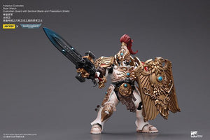 Joy Toy Warhammer 40K Adeptus Custodes Solar Watch Custodian Guard with Sentinel Blade and Praesidium Shield 1/18 Action Figure - A-Z Toy Hobby