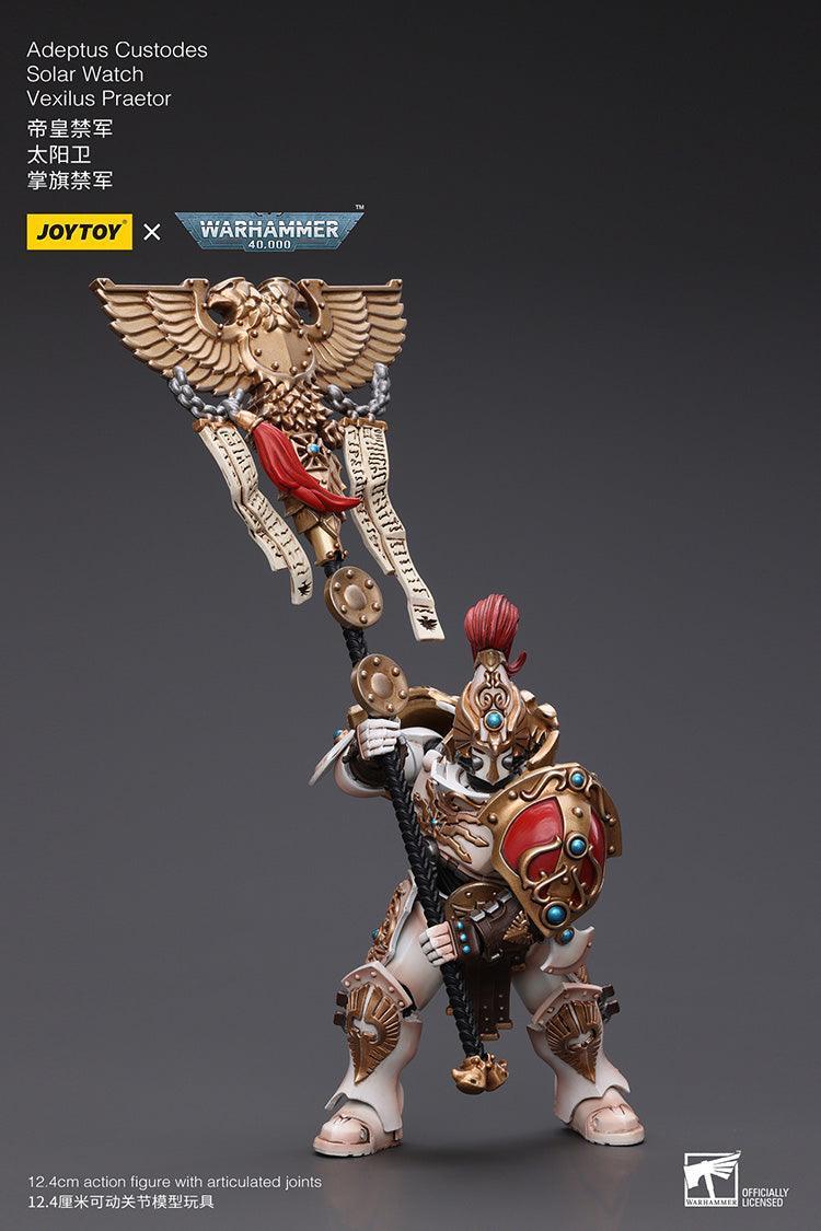 Joy Toy Warhammer 40K Adeptus Custodes Solar Watch Vexilus Praetor 1/18 Action Figure - A-Z Toy Hobby