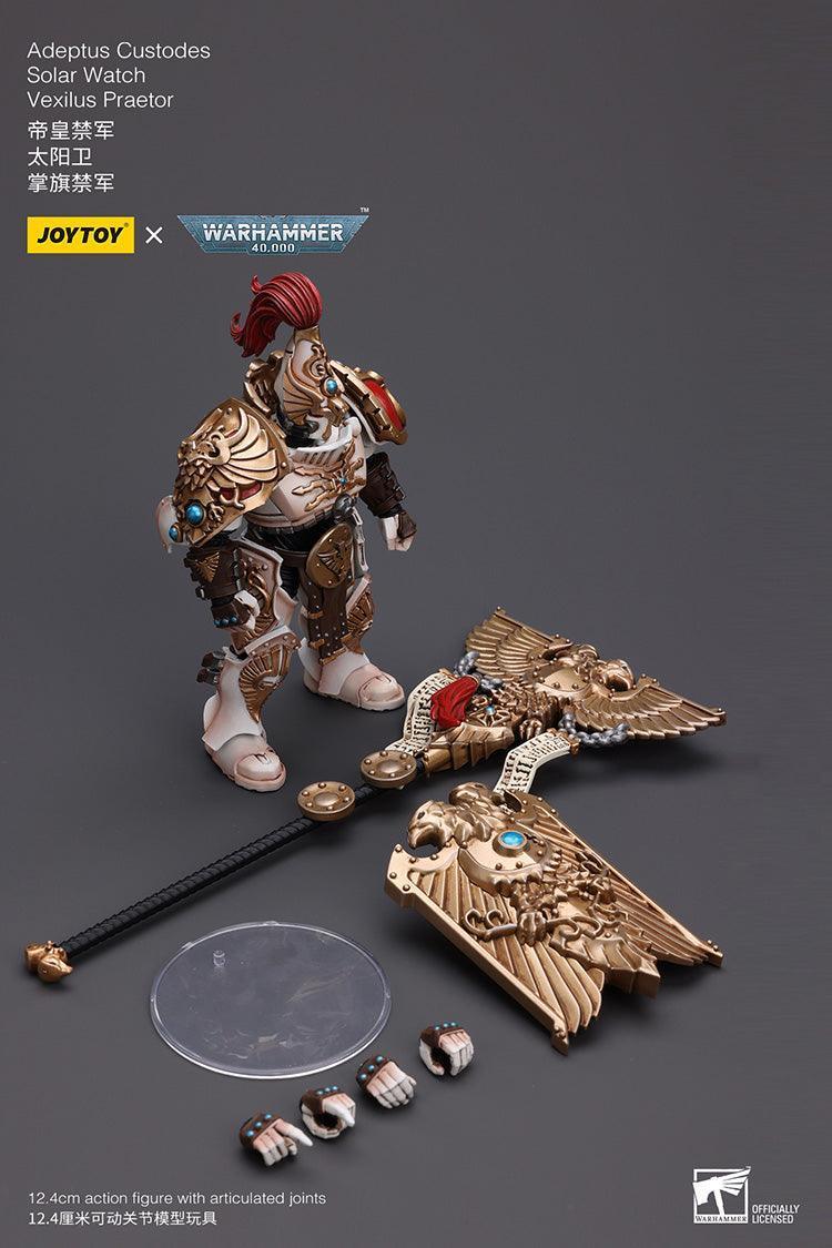 Joy Toy Warhammer 40K Adeptus Custodes Solar Watch Vexilus Praetor 1/18 Action Figure - A-Z Toy Hobby