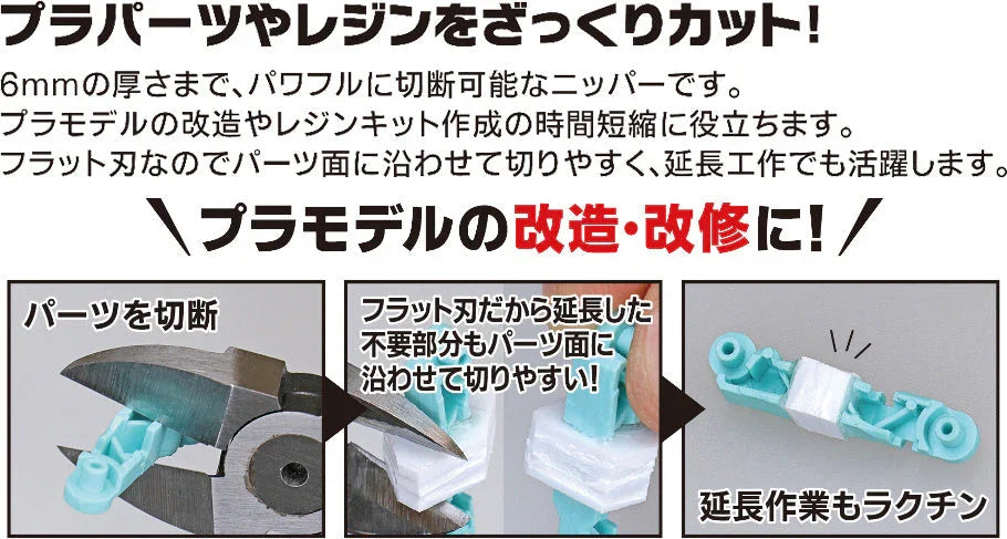 Godhand Parts Nipper Middle for Plastic & Resin GH-PN-135-M - A-Z Toy Hobby