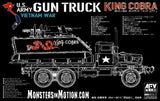 AFV Club 35323 US Army Gun Truck M113 on M54A2 King Cobra (Vietnam War) 1/35 Model Kit