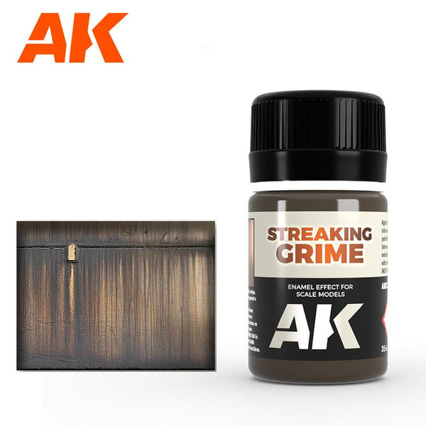 AK Interactive AK012 Weathering Streaking Grime Enamel 35ml - A-Z Toy Hobby