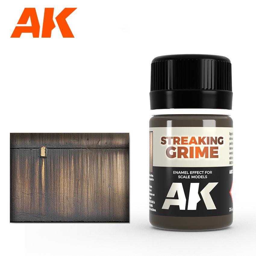 AK Interactive AK012 Weathering Streaking Grime Enamel 35ml - A-Z Toy Hobby