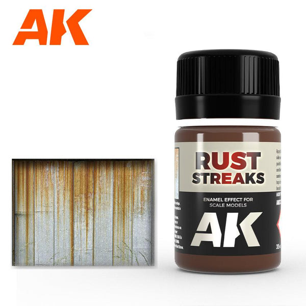 AK Interactive AK013 Weathering Rust Streaks Enamel 35ml - A-Z Toy Hobby