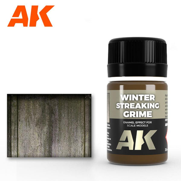 AK Interactive AK014 Weathering Winter Streaking Grime Enamel 35ml - A-Z Toy Hobby