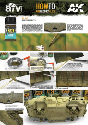 AK Interactive AK017 Weathering Earth Effects Enamel 35ml - A-Z Toy Hobby