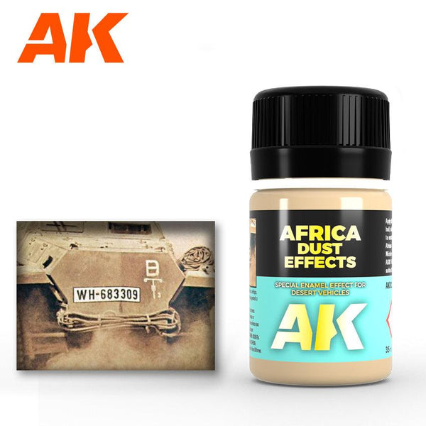 AK Interactive AK022 Weathering Africa Dust Effects Enamel 35ml - A-Z Toy Hobby