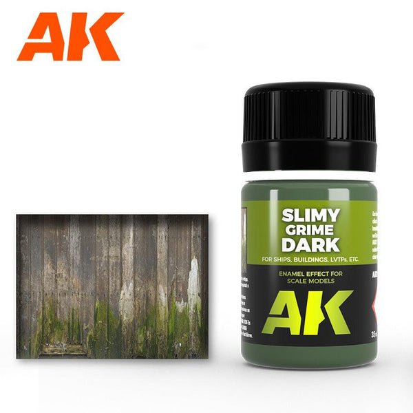 AK Interactive AK026 Weathering Slimy Grime Dark Enamel 35ml - A-Z Toy Hobby