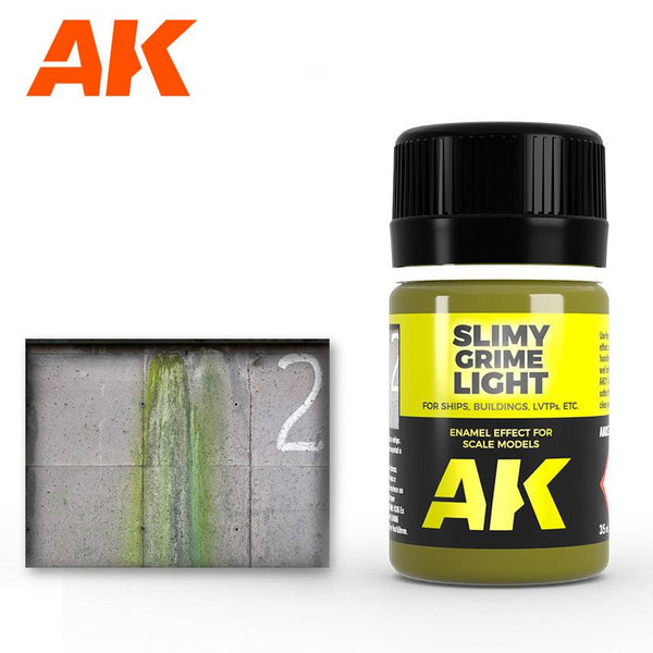 AK Interactive AK027 Weathering Slimy Grime Light Enamel 35ml - A-Z Toy Hobby