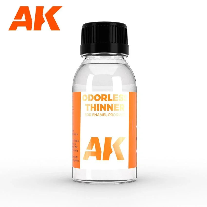 AK Interactive AK050 Odorless Enamel Thinner 100ml - A-Z Toy Hobby