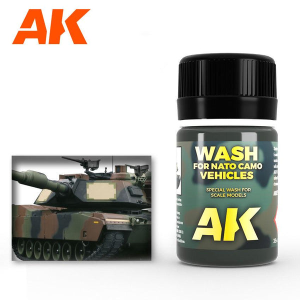 AK Interactive AK075 Weathering Wash for Nato Camo Vehicles Enamel 35ml - A-Z Toy Hobby