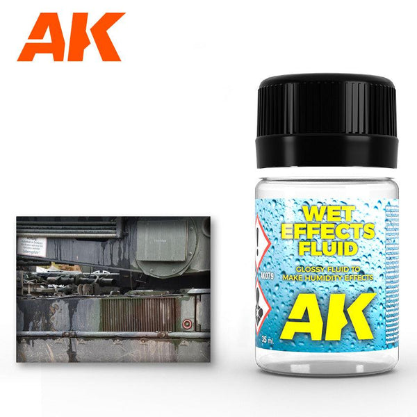 AK Interactive AK079 Weathering Wet Effects Fluid Enamel 35ml - A-Z Toy Hobby