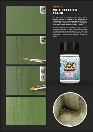 AK Interactive AK079 Weathering Wet Effects Fluid Enamel 35ml - A-Z Toy Hobby